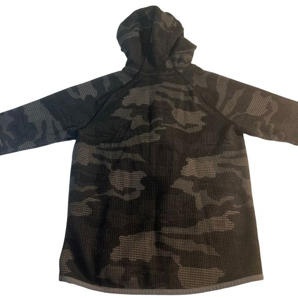 Gap Fit Dry Boy’s Activewear Hoodie Gray Black Boy’s Size Medium (8/9) Full Zip - Picture 7 of 8